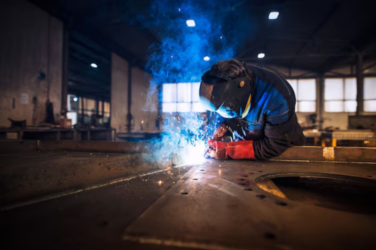 Welding worker