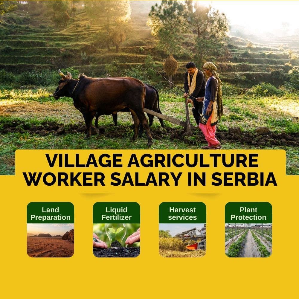 village agriculture worker salary in Serbia